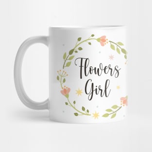 Flower Girl, Cute Flower Girl Idea, Wedding Party Mug